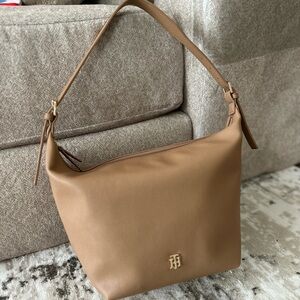 Tan faux Leather Shoulder Bag